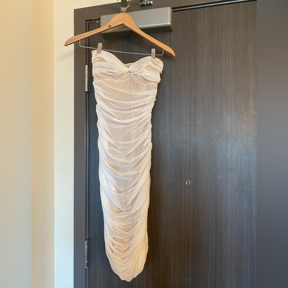 Norma Kamali Walter Dress in Snow White, XS - Picture 4 of 6